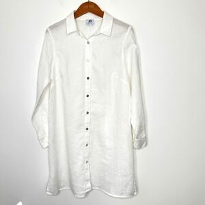 Star Clippers Monte Carlo Linen Shirt Dress Size XL White‎